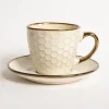 Filiżanki I Spodki|Prima Cucina Filiżanka ze spodkiem plaster miodu BRESCA 220 ml