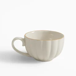 inny Filiżanka ze spodkiem porcelanowa ZŁOTY RANT 220 ml