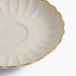 inny Filiżanka ze spodkiem porcelanowa ZŁOTY RANT 220 ml