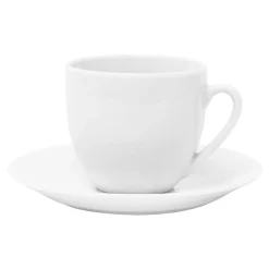 Filiżanki I Spodki| Filiżanka ze spodkiem porcelanowa RONDO 250 ml