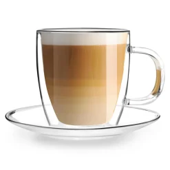 Filiżanki I Spodki| Filiżanki termiczne AMO 250 ml ze spodkami, kpl. 2 szt.