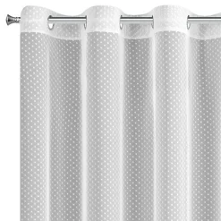 Firany, Zasłony I Akcesoria|Eurofirany Firana do salon biała JULITA 135x250 cm