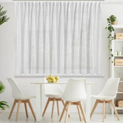 Eurofirany Firana do salonu biała SIMONE 400x170 cm