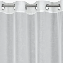 Eurofirany Firana na przelotkach biało-beżowa ISABEL 140x250 cm