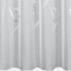 Eurofirany Firana na przelotkach biało-beżowa ISABEL 140x250 cm