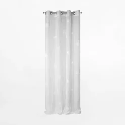 Firany, Zasłony I Akcesoria|Eurofirany Firana na przelotkach biała SABINE 140x250 cm