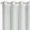 Firany, Zasłony I Akcesoria|Eurofirany Firana na przelotkach biało-srebrna AMALIA 140x250 cm