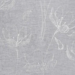 Firany, Zasłony I Akcesoria|Eurofirany Firana na przelotkach biało-srebrna AMALIA 140x250 cm