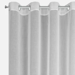 Firany, Zasłony I Akcesoria|Eurofirany Firana na przelotkach etno biała DANA 140x250 cm