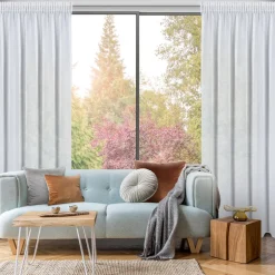 Eurofirany Firana na taśmie biała ARLETA 135x270 cm