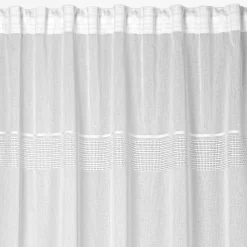 Firany, Zasłony I Akcesoria|Eurofirany Firana na taśmie biała INES 140x270 cm