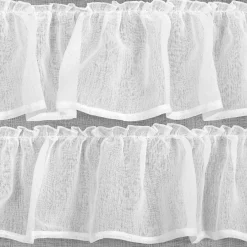 Firany, Zasłony I Akcesoria|Eurofirany Firana z falbanami biała AURA 140x250 cm