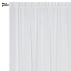 Firana z taśmą biała REMO 140x260 cm