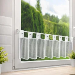 Firany, Zasłony I Akcesoria|Eurofirany Firana zazdrostka biała SEVILLA 60x150 cm