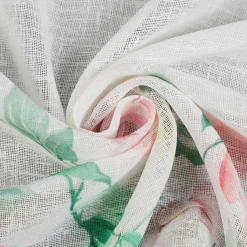 Firany, Zasłony I Akcesoria|Eurofirany Firana zazdrostka biało-różowa ASTEJA 30x150 cm