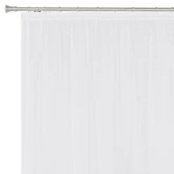 Firanka na taśmie marszczącej z koronką biała NIKO 290x160 cm