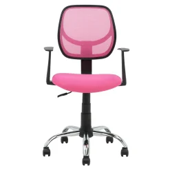 Fotele I Krzesła Do Biurka Dla Dzieci|Fotele Biurowe Dziecięce| Fotel biurowy z siatką mesh różowy NOPE