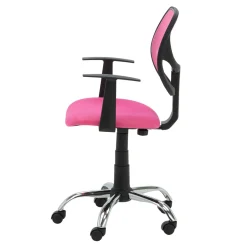 Fotele I Krzesła Do Biurka Dla Dzieci|Fotele Biurowe Dziecięce| Fotel biurowy z siatką mesh różowy NOPE