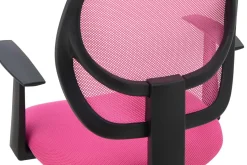 Fotele I Krzesła Do Biurka Dla Dzieci|Fotele Biurowe Dziecięce| Fotel biurowy z siatką mesh różowy NOPE