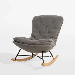 Fotele Wypoczynkowe|inny Fotel bujany jasnoszary DYNI