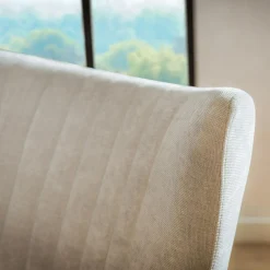 Fotele Wypoczynkowe| Fotel bujany na obrotowej podstawie szary SHOAN