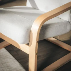 Fotel finka jasnoszary BAKU