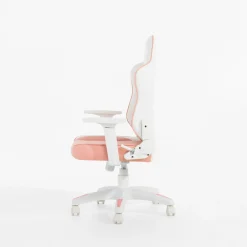 Fotel gamingowy biało-różowy CORALINDA