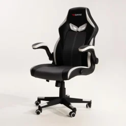 Fotele Gamingowe|Fotele Biurowe| Fotel gamingowy czarno-biały UDANDO