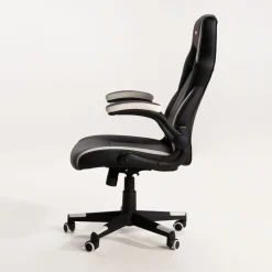 Fotele Gamingowe|Fotele Biurowe| Fotel gamingowy czarno-biały UDANDO