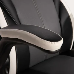 Fotele Gamingowe|Fotele Biurowe| Fotel gamingowy czarno-biały UDANDO