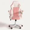 Fotele Gamingowe|Fotele Biurowe| Fotel gamingowy różowy-biały UDANDO