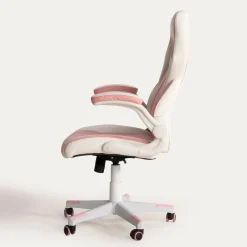 Fotele Gamingowe|Fotele Biurowe| Fotel gamingowy różowy-biały UDANDO