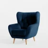 Fotele Wypoczynkowe|Impresti Fotel granatowy KELSO