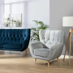 Impresti Fotel jasnoszary KELSO