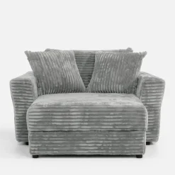 Fotele Wypoczynkowe| Fotel loveseat jasnoszara NOEMI