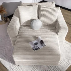 Fotel loveseat kremowy NOEMI