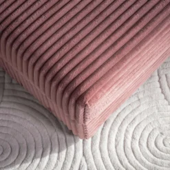 Fotel loveseat pudrowy róż NOEMI