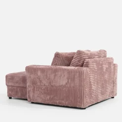 Fotel loveseat pudrowy róż NOEMI