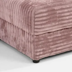 Fotel loveseat pudrowy róż NOEMI