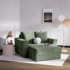 Fotele Wypoczynkowe| Fotel loveseat zielony NOEMI