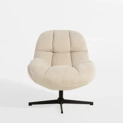 Fotele Wypoczynkowe|inny Fotel obrotowy beżowy DAPPERA
