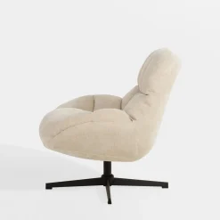 Fotele Wypoczynkowe|inny Fotel obrotowy beżowy DAPPERA