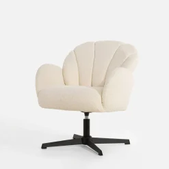 inny Fotel obrotowy biały LISKON