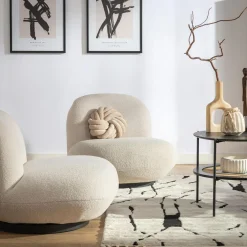 Fotel obrotowy jasnobeżowy VIZZO