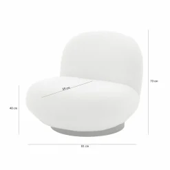 Fotel obrotowy jasnobeżowy VIZZO