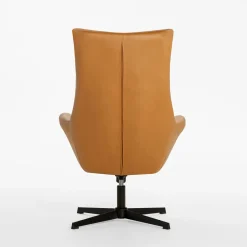 Fotele Wypoczynkowe| Fotel obrotowy jasnobrązowy DELUXO
