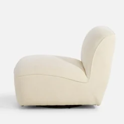 Fotele Wypoczynkowe|inny Fotel obrotowy kremowy RAQUILLA
