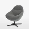Fotele Wypoczynkowe| Fotel obrotowy szary DYNAMA