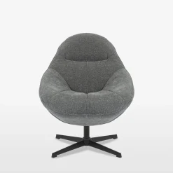 Fotele Wypoczynkowe| Fotel obrotowy szary DYNAMA