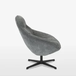 Fotele Wypoczynkowe| Fotel obrotowy szary DYNAMA